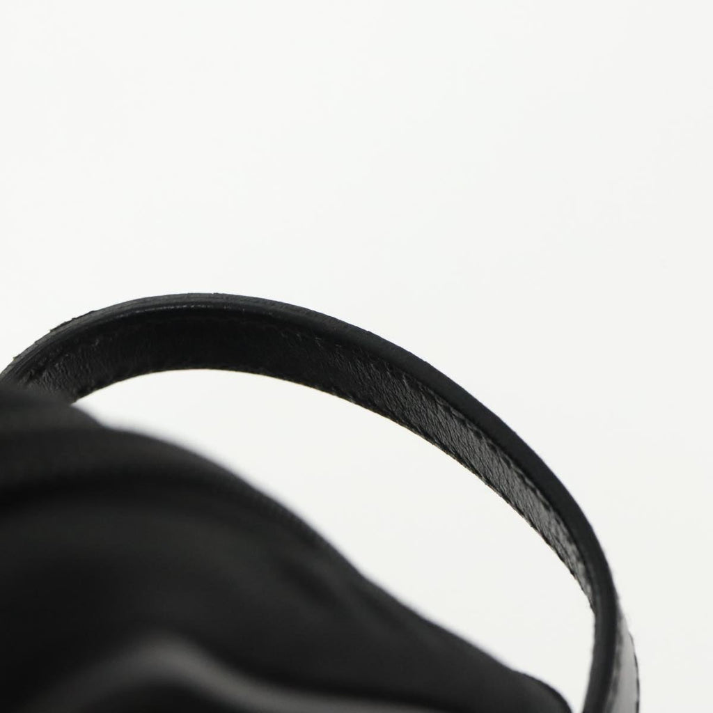 GUCCI Clutch Bag Nylon Black Silver mr639