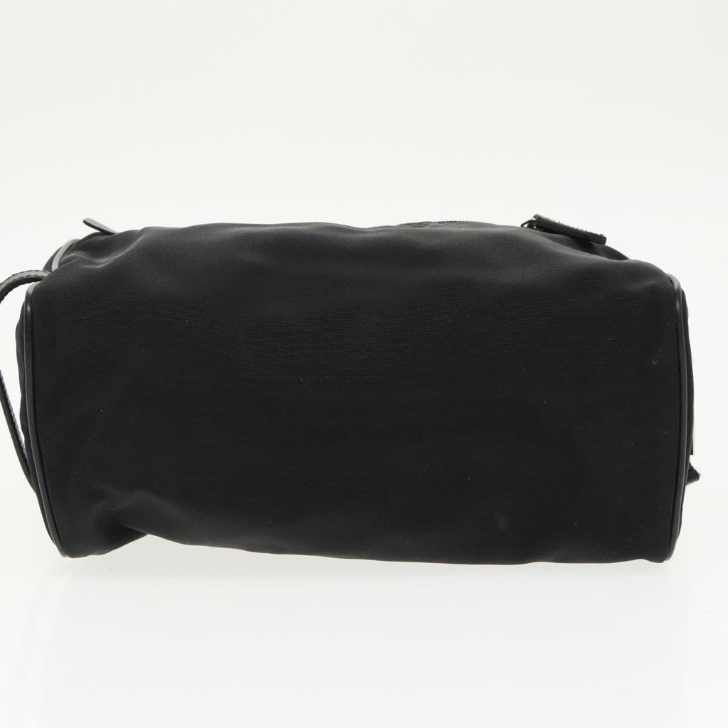 GUCCI Clutch Bag Nylon Black Silver mr639