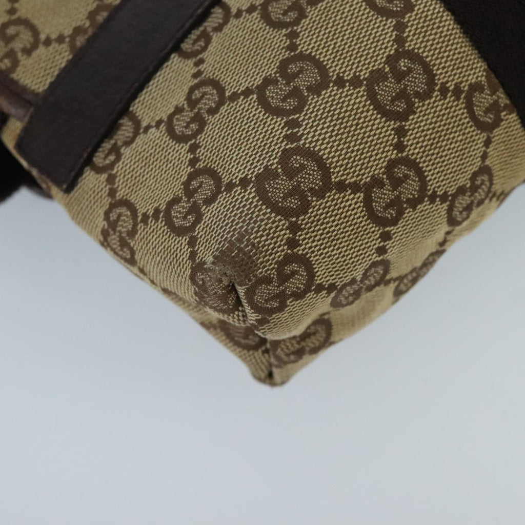 GUCCI GG Canvas Waist bag Beige Silver mr648