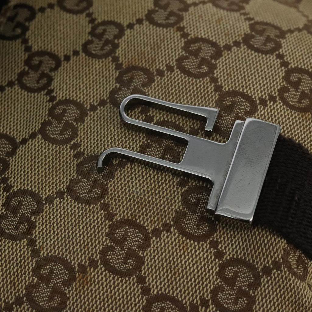 GUCCI GG Canvas Waist bag Beige Silver mr648