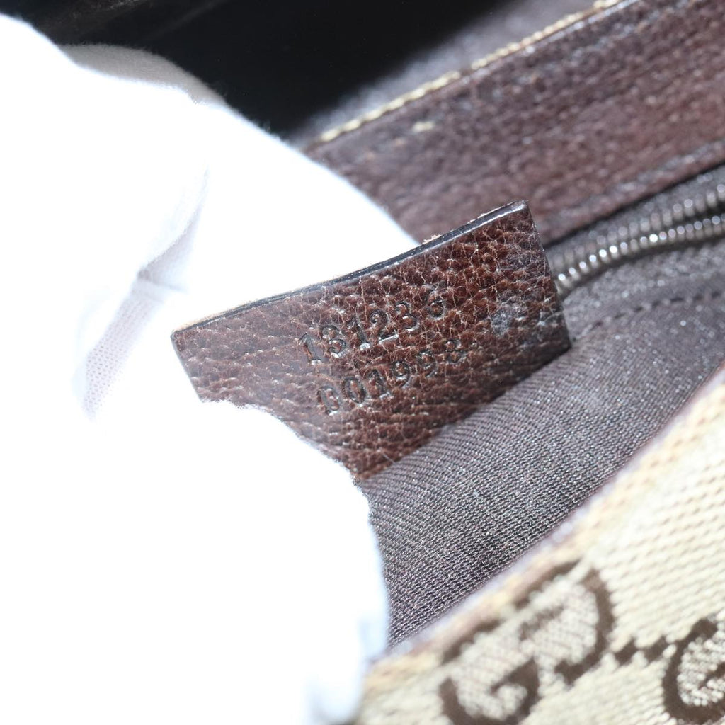 GUCCI GG Canvas Waist bag Beige Silver mr648
