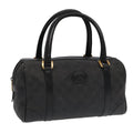 GUCCI GG Canvas Hand Bag Black Gold mr650
