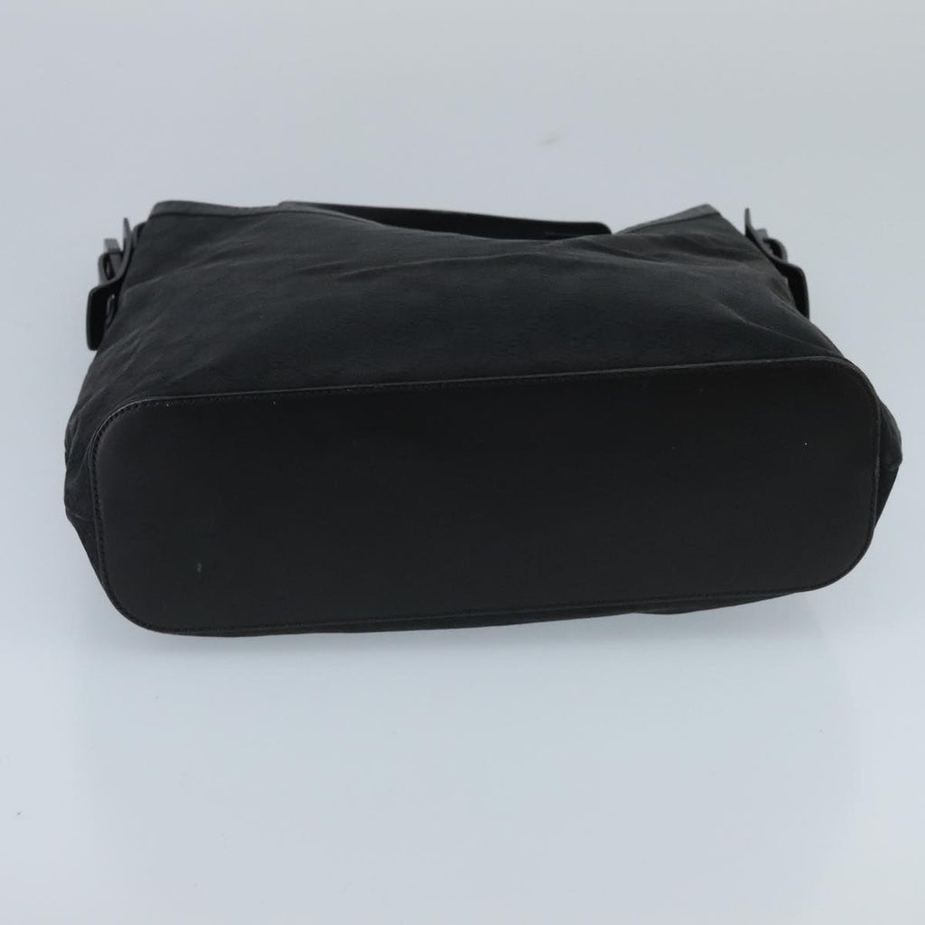 GUCCI GG Canvas Hand Bag Black Silver mr651