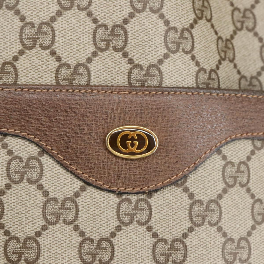 GUCCI GG Supreme Web Sherry Line Tote Bag PVC Beige Red 39 02 003 mr666