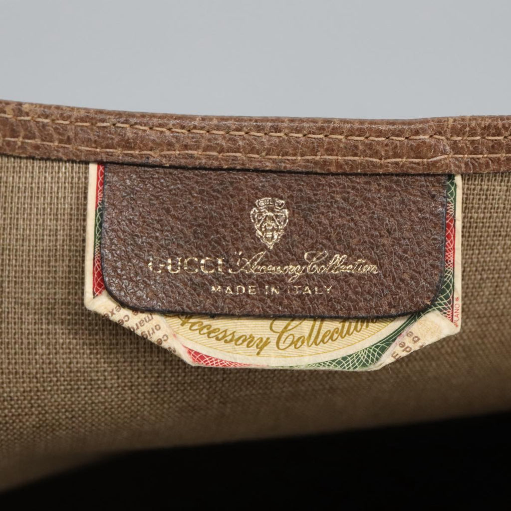 GUCCI GG Supreme Web Sherry Line Tote Bag PVC Beige Red 39 02 003 mr666