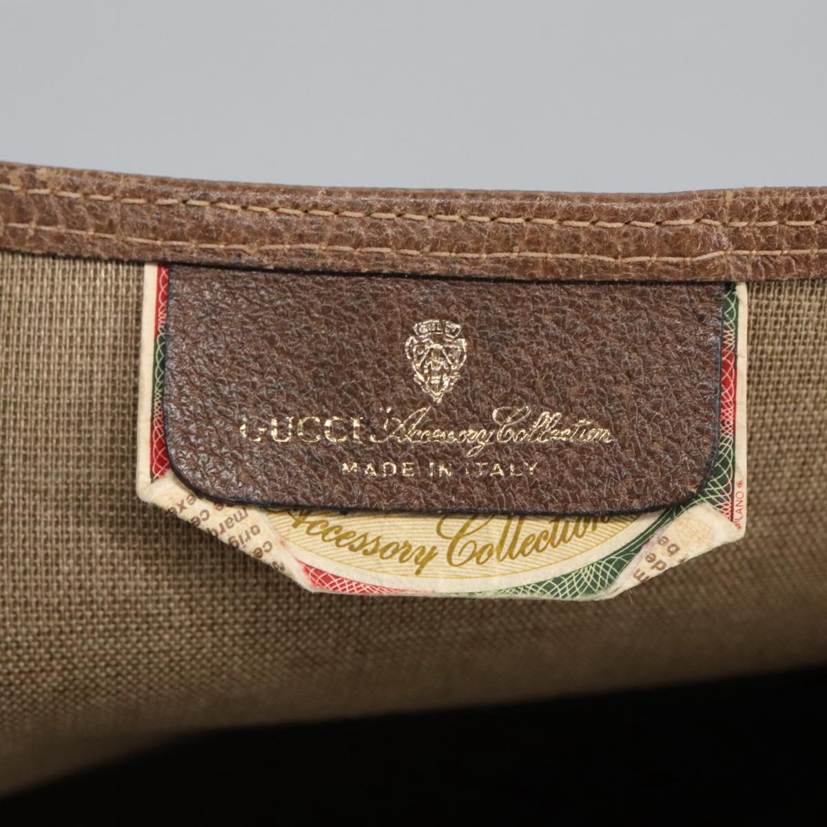 GUCCI GG Supreme Web Sherry Line Tote Bag PVC Beige Red 39 02 003 mr666
