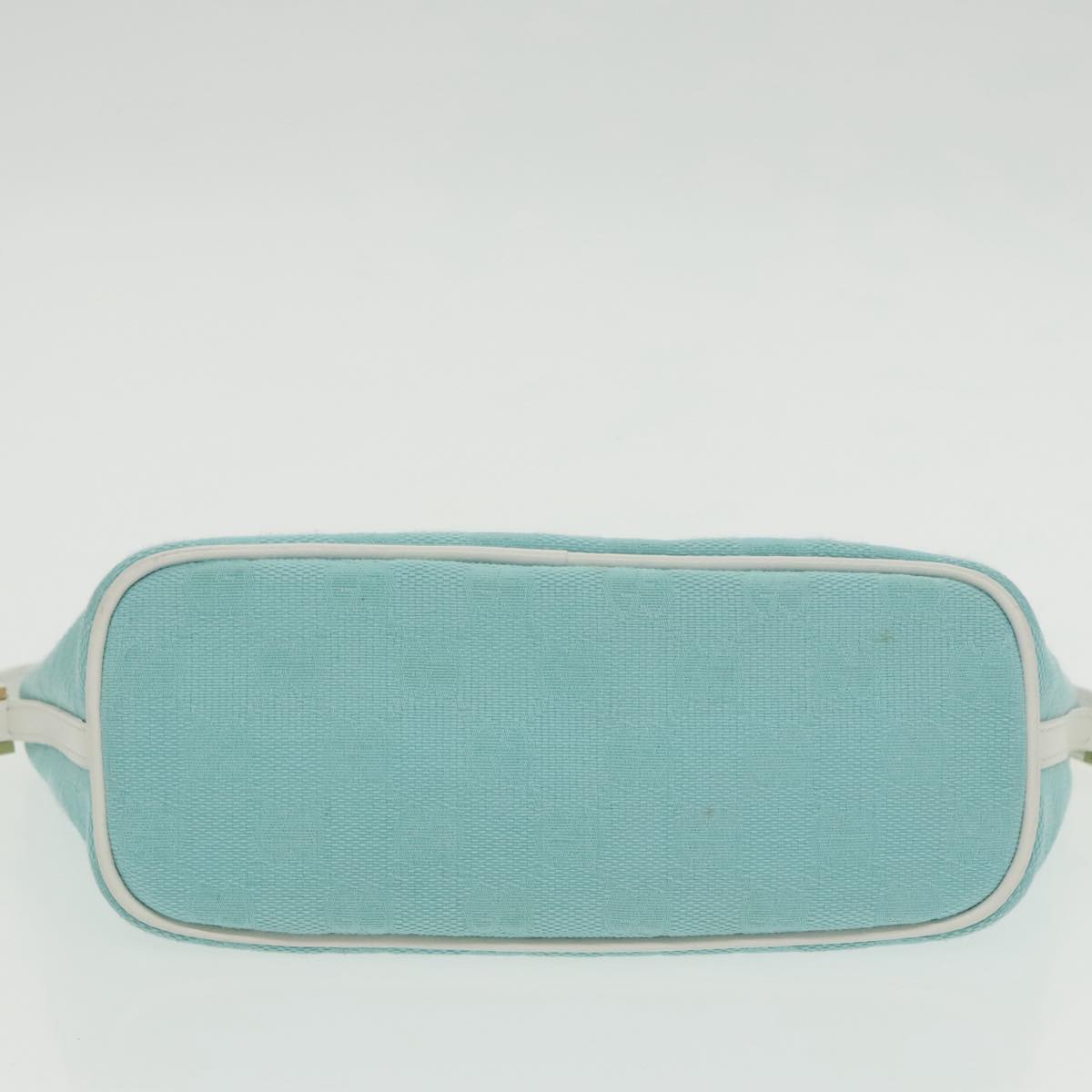 GUCCI GG Canvas Accessory Pouch Light Blue Gold mr670