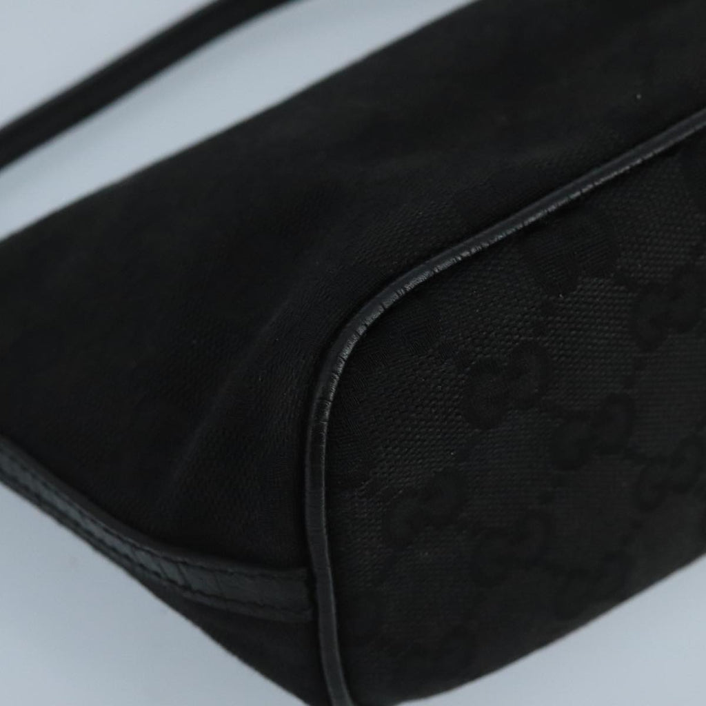 GUCCI GG Canvas Accessory Pouch Black 07198 mr685