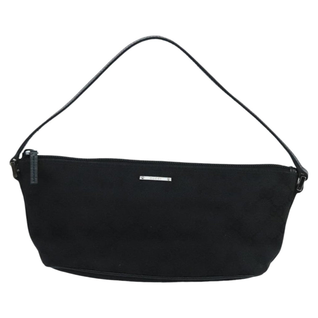 GUCCI GG Canvas Accessory Pouch Black 07198 mr685