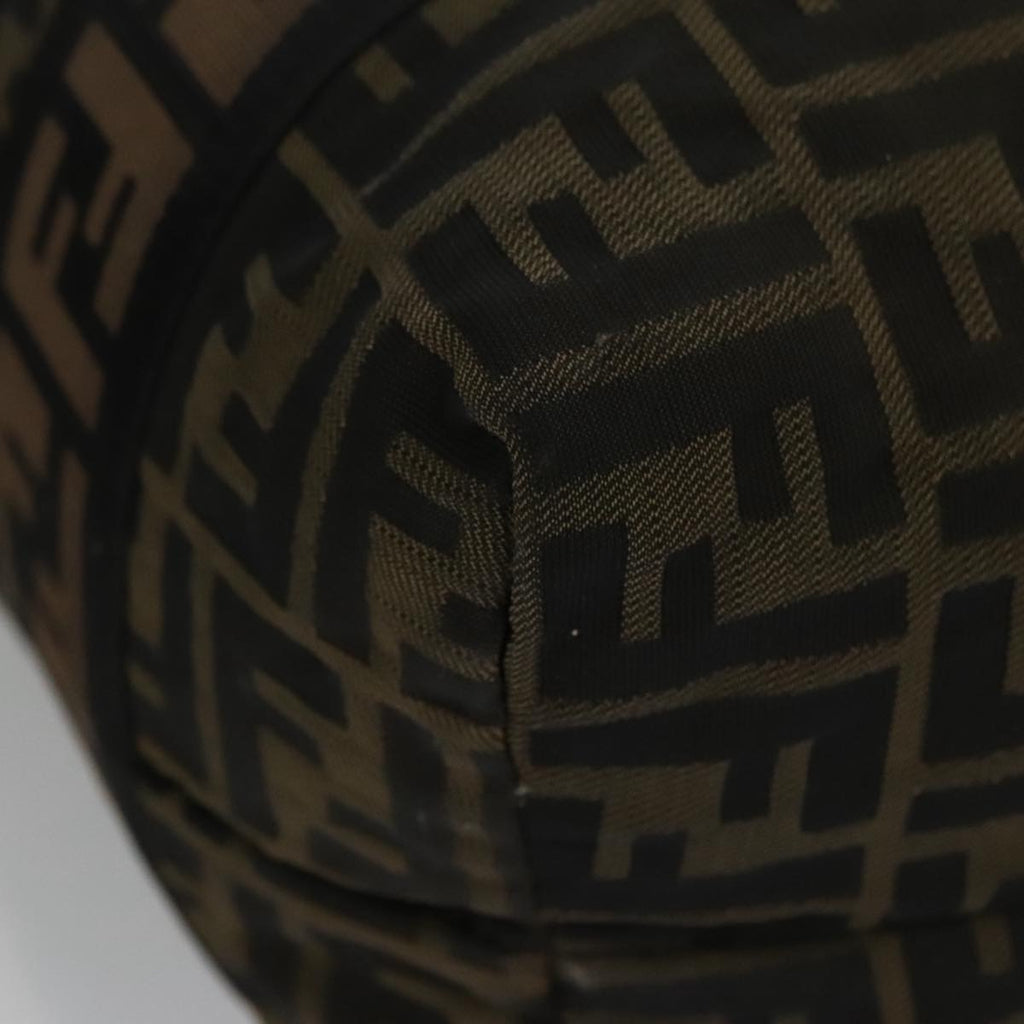 FENDI Zucca Canvas Tote Bag Brown Black mr739