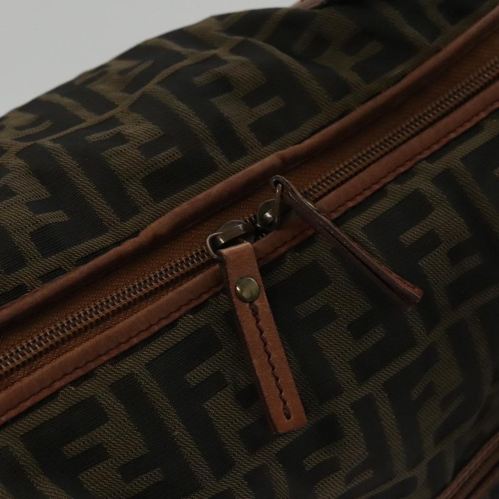 FENDI Zucca Canvas Tote Bag Brown Black mr739
