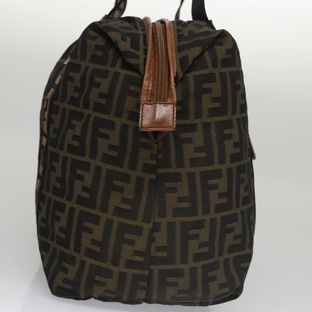 FENDI Zucca Canvas Tote Bag Brown Black mr739