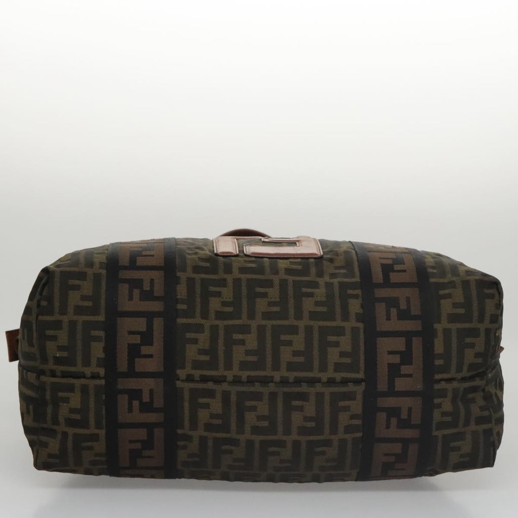 FENDI Zucca Canvas Tote Bag Brown Black mr739