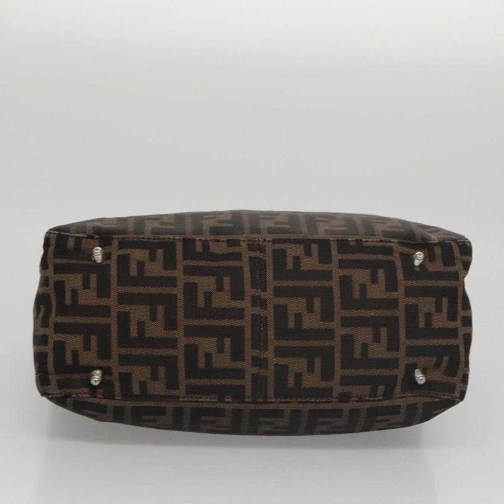 FENDI Zucca Canvas Tote Bag Brown Black mr764