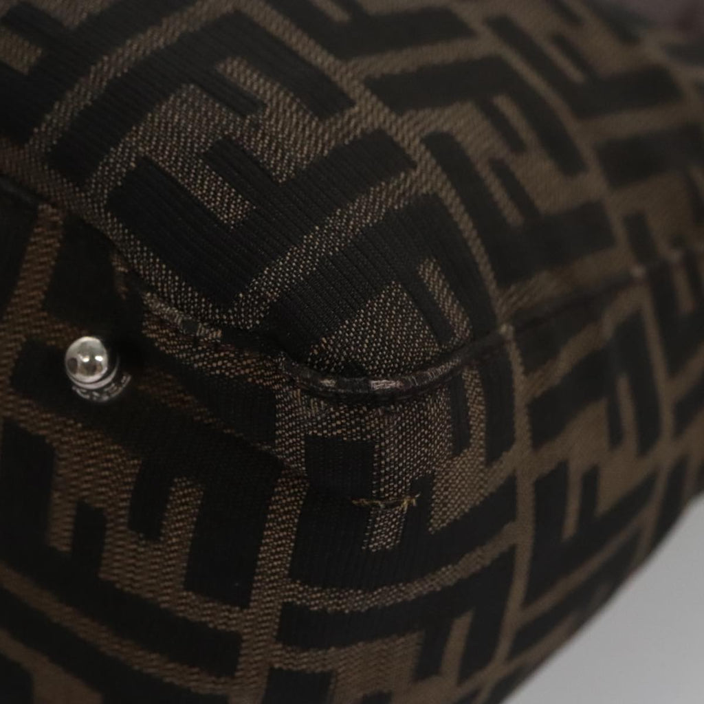 FENDI Zucca Canvas Tote Bag Brown Black mr764