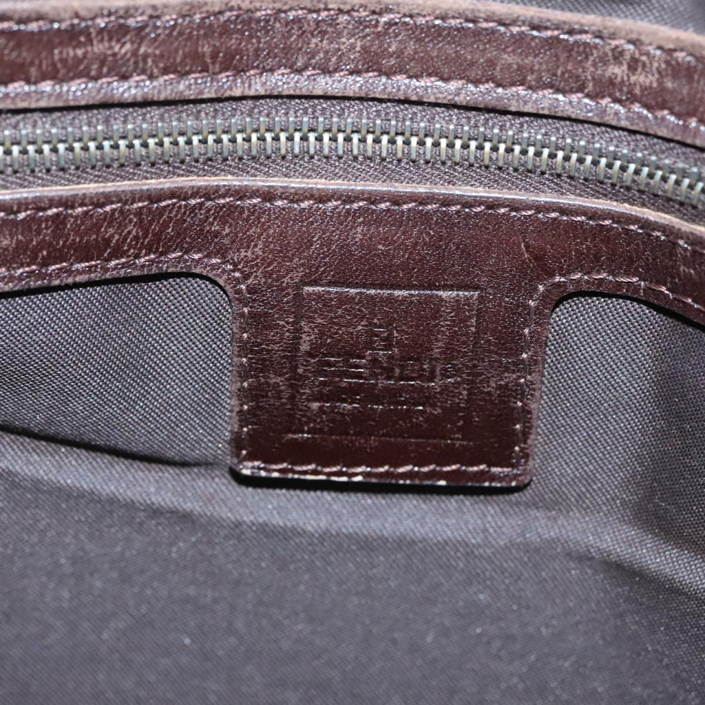 FENDI Zucca Canvas Tote Bag Brown Black mr764