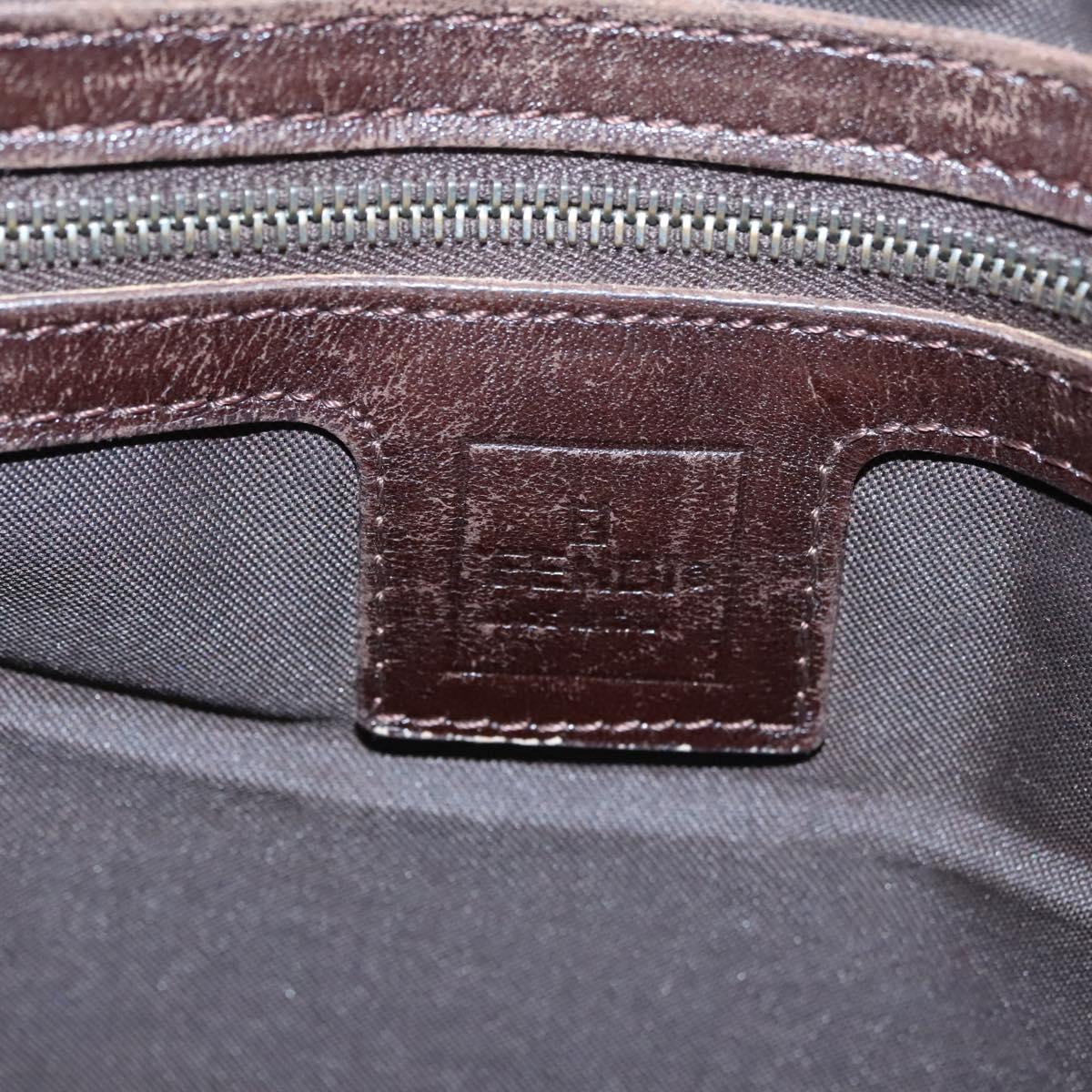 FENDI Zucca Canvas Tote Bag Brown Black mr764