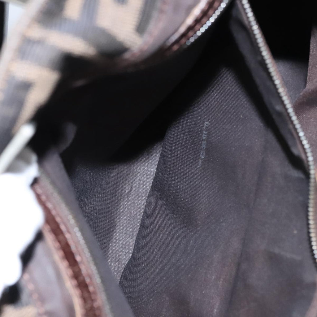 FENDI Zucca Canvas Tote Bag Brown Black mr764