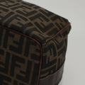 FENDI Zucca Canvas Vanity Pouch Brown Black mr871