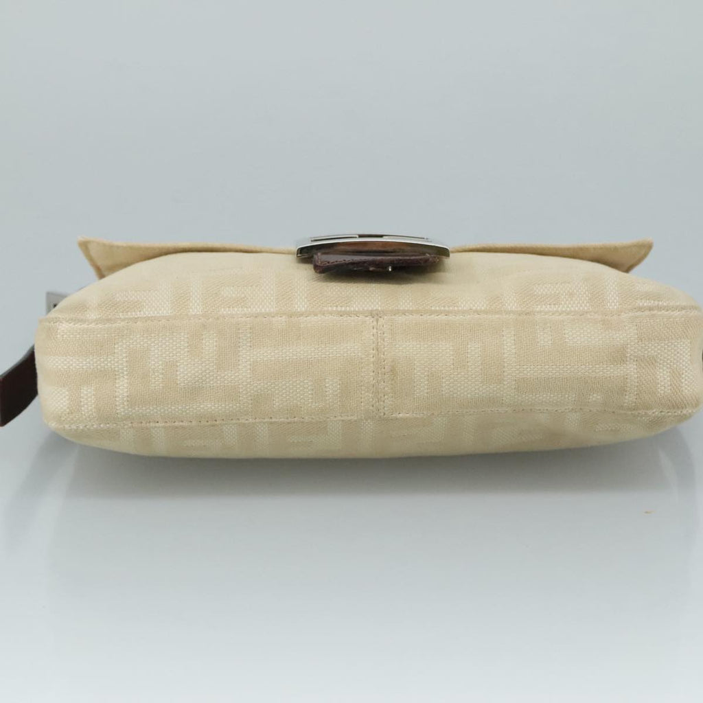 FENDI Zucca Canvas Mamma Baguette Shoulder Bag Beige mr875