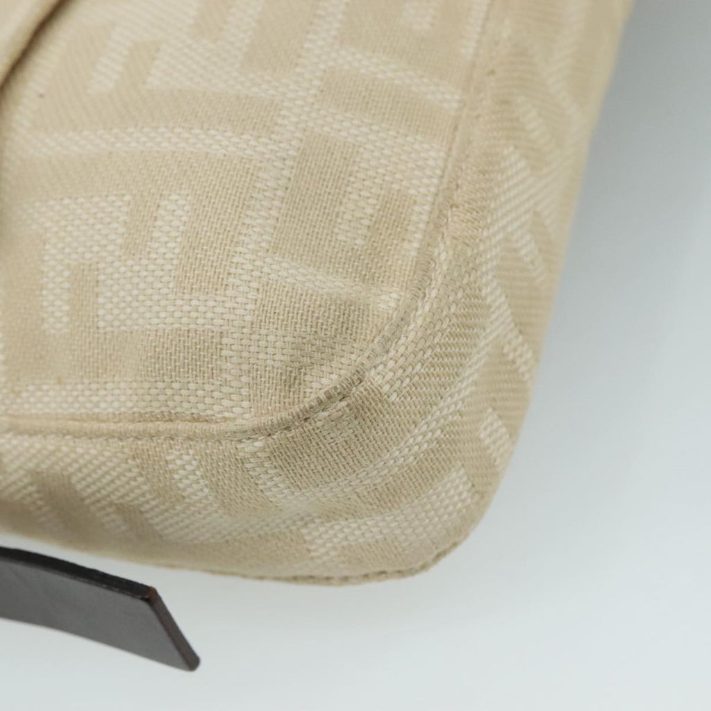 FENDI Zucca Canvas Mamma Baguette Shoulder Bag Beige mr875