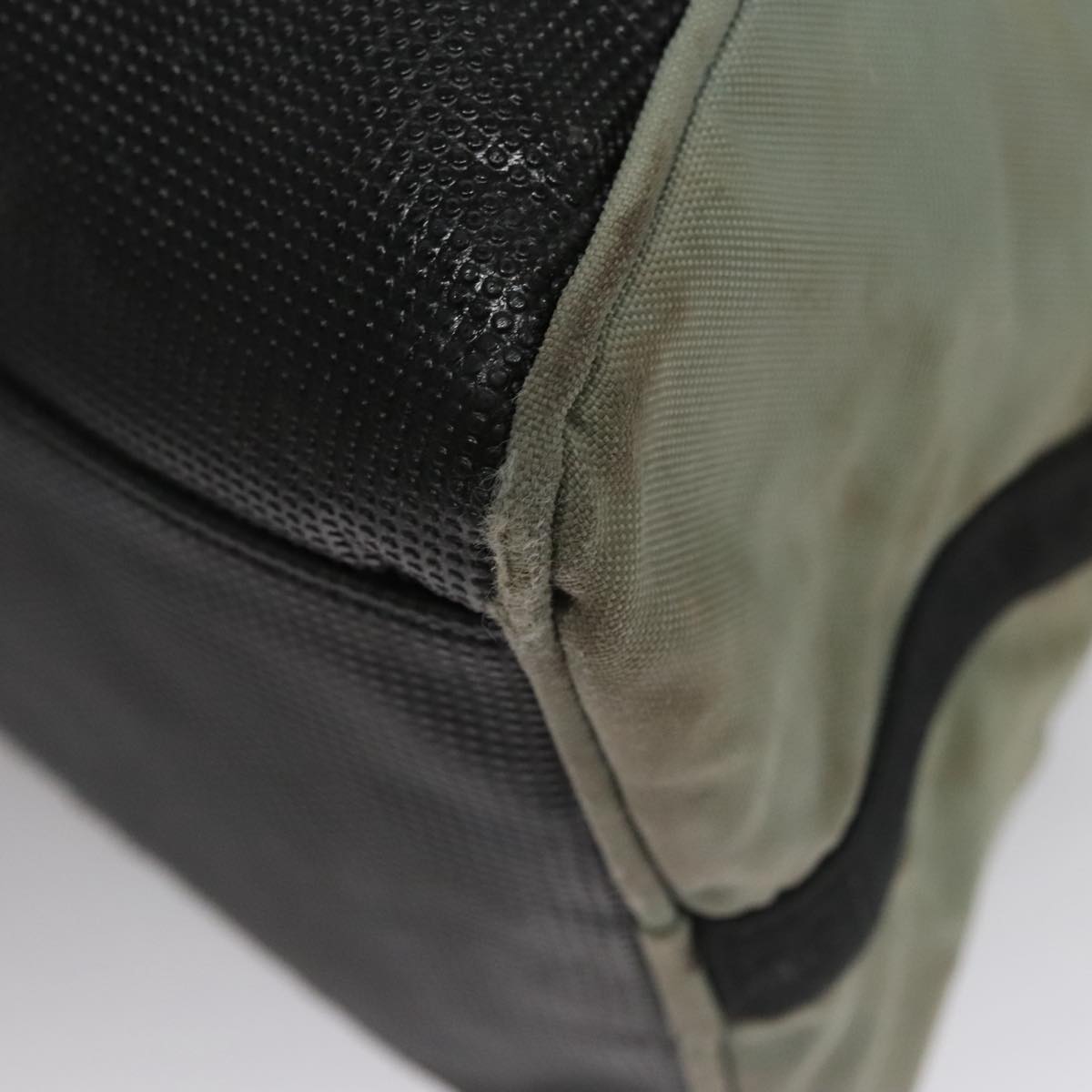 CHANEL Sports Line Boston Bag Nylon Black Khaki CC mr888