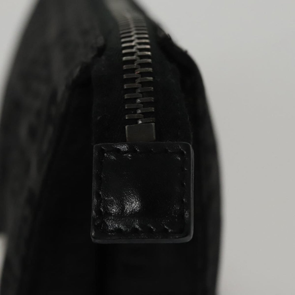 FENDI Zucchino Canvas Pouch Black mr924