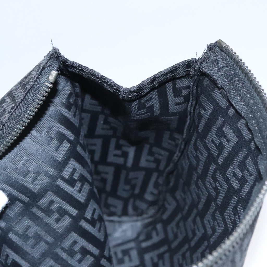 FENDI Zucchino Canvas Pouch Black mr924