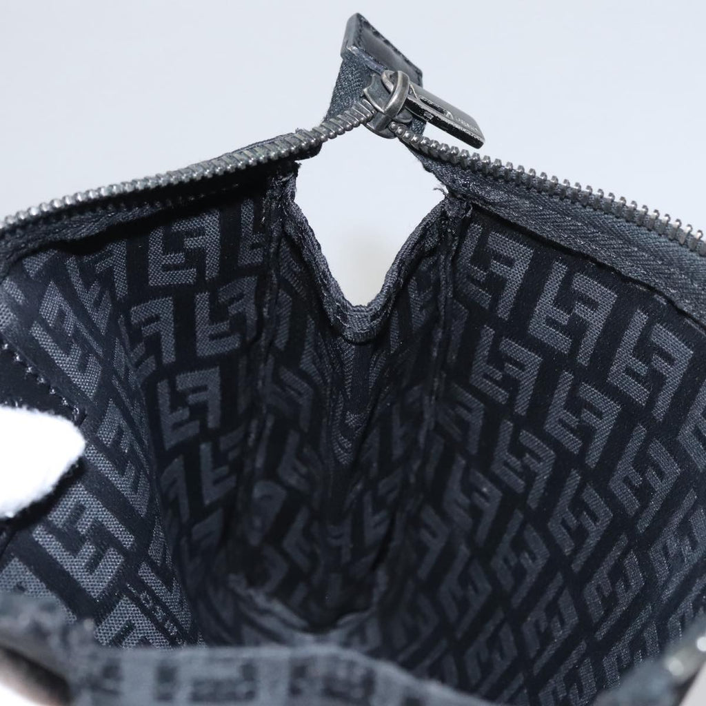 FENDI Zucchino Canvas Pouch Black mr924