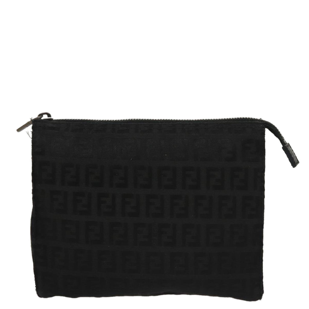 FENDI Zucchino Canvas Pouch Black mr924