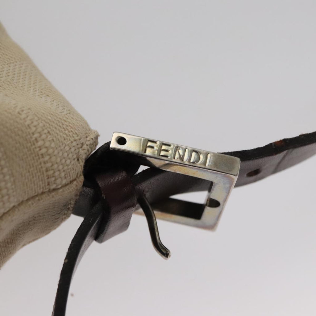 FENDI Zucca Canvas Mamma Baguette Shoulder Bag Beige mr928