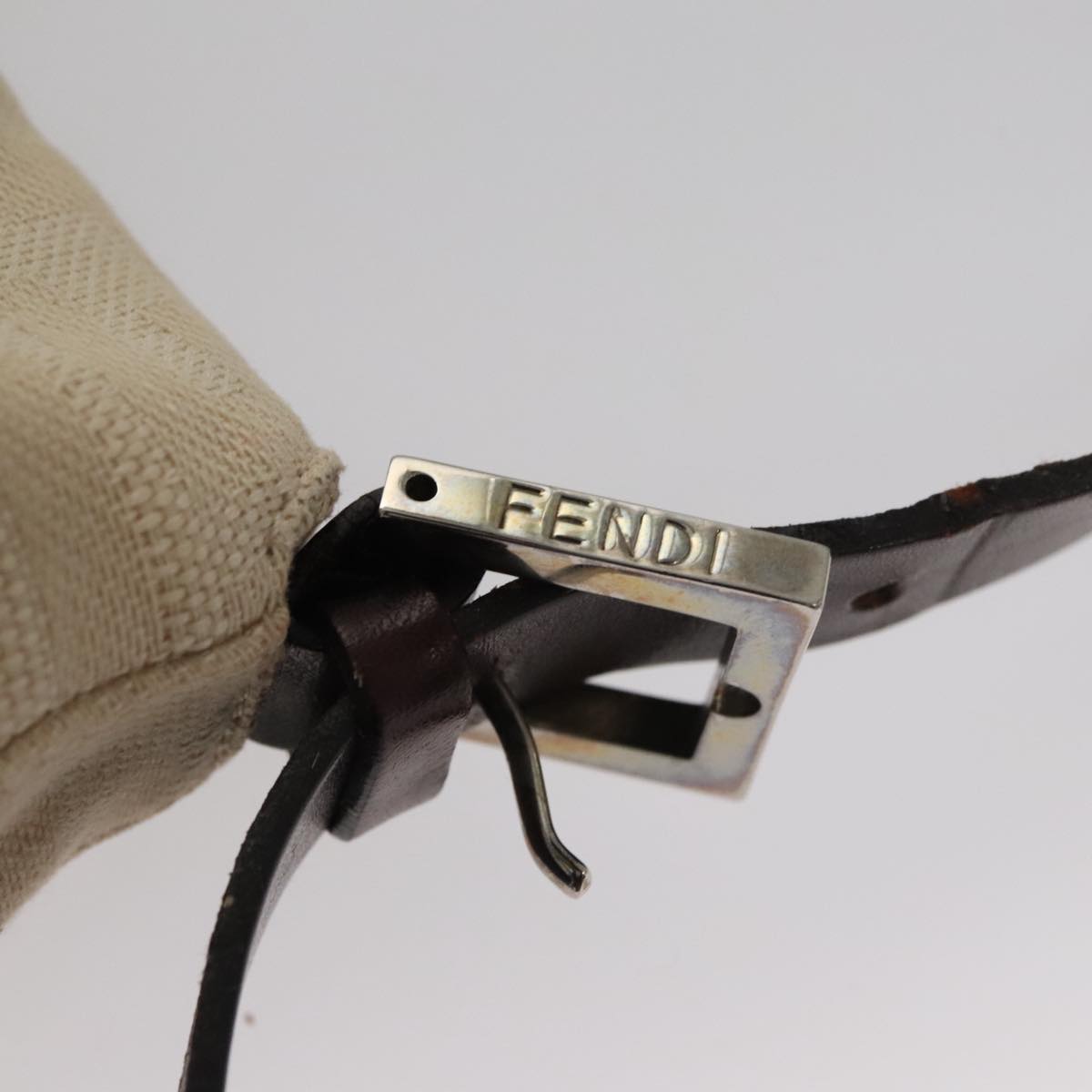 FENDI Zucca Canvas Mamma Baguette Shoulder Bag Beige mr928