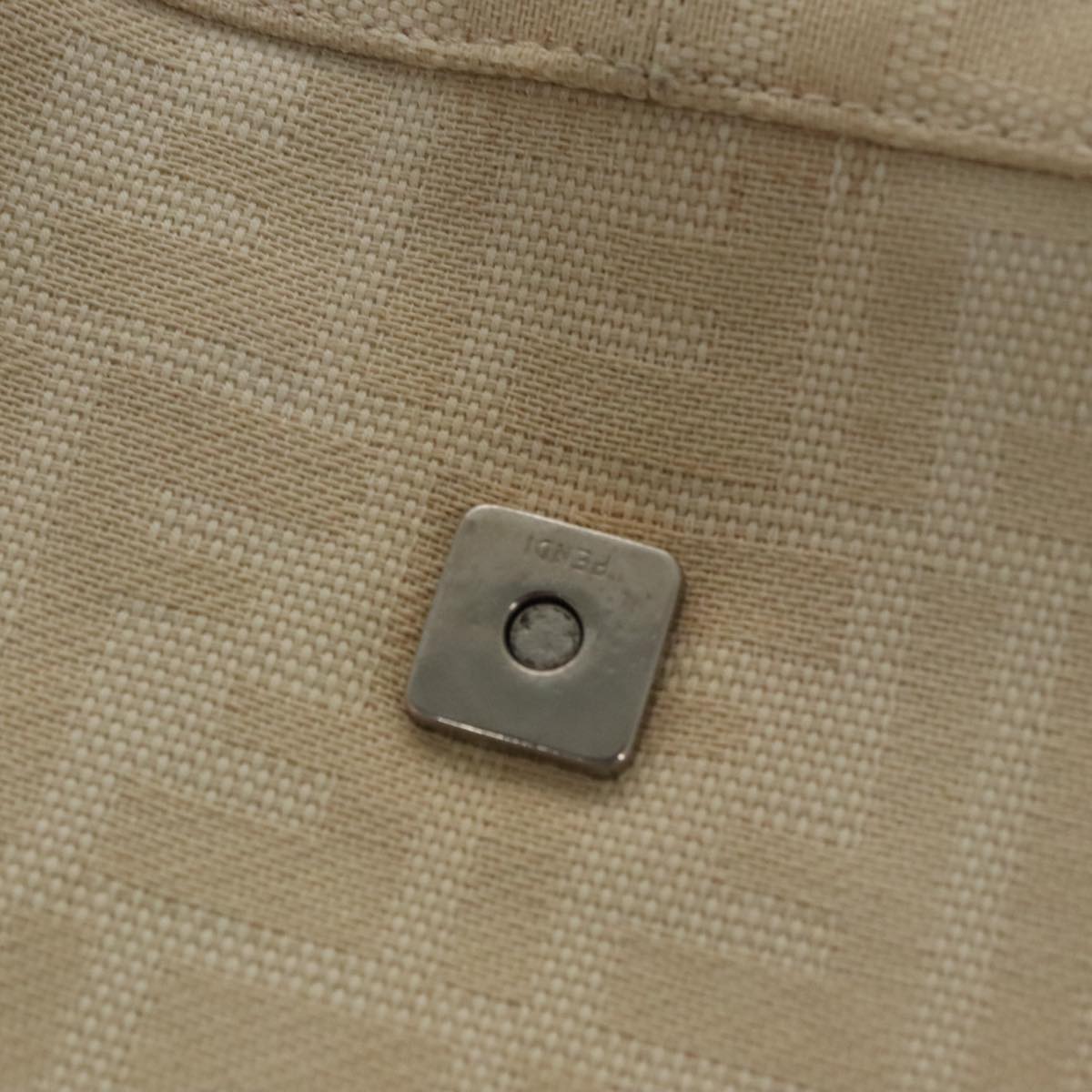 FENDI Zucca Canvas Mamma Baguette Shoulder Bag Beige mr928