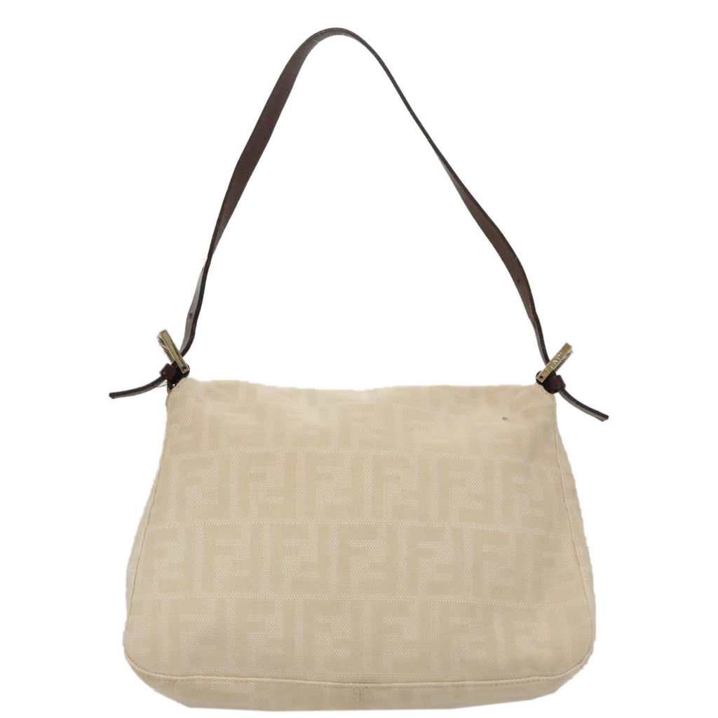 FENDI Zucca Canvas Mamma Baguette Shoulder Bag Beige mr928