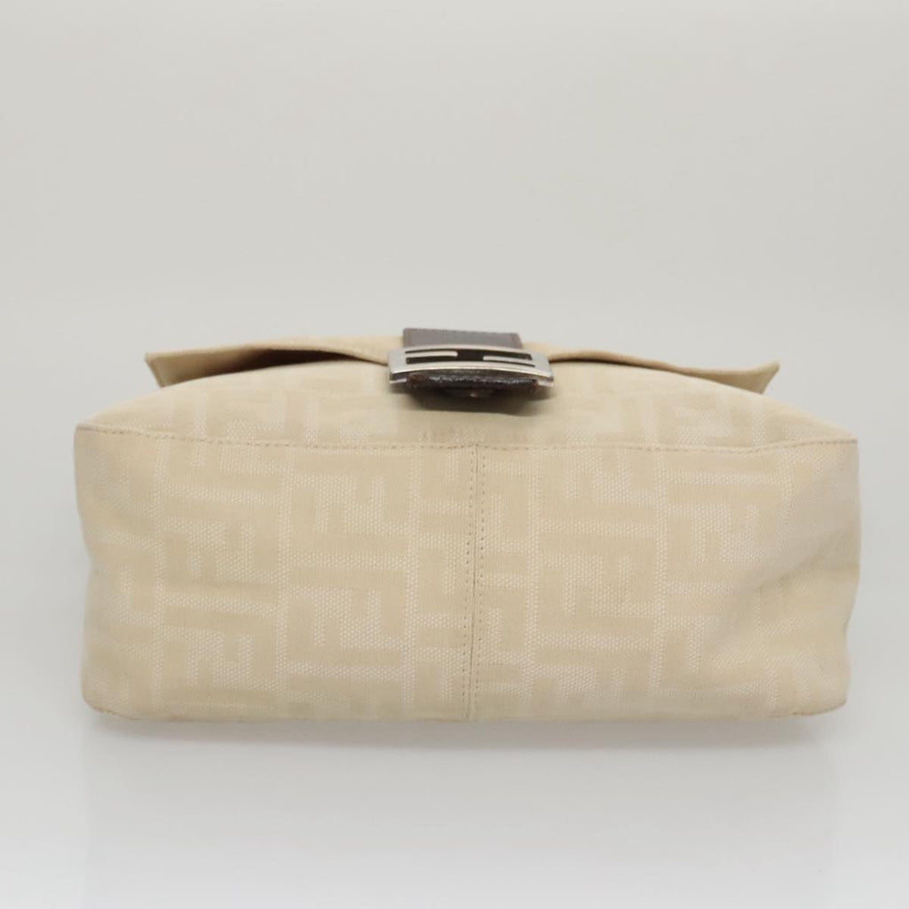 FENDI Zucca Canvas Mamma Baguette Shoulder Bag Beige mr928