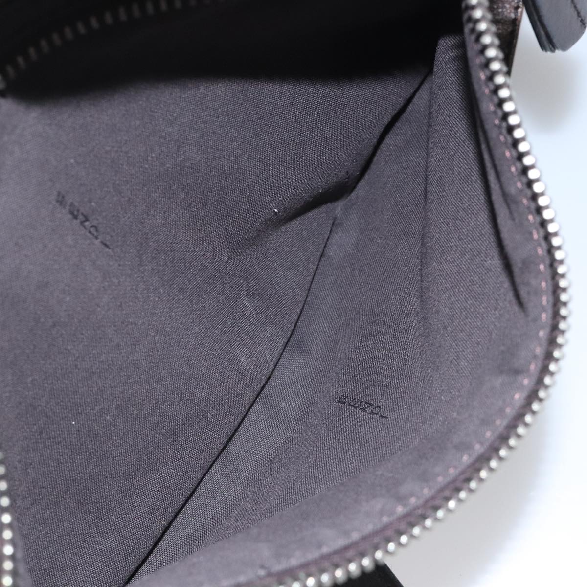 FENDI Zucca Canvas Shoulder Bag Brown Black Silver mr967