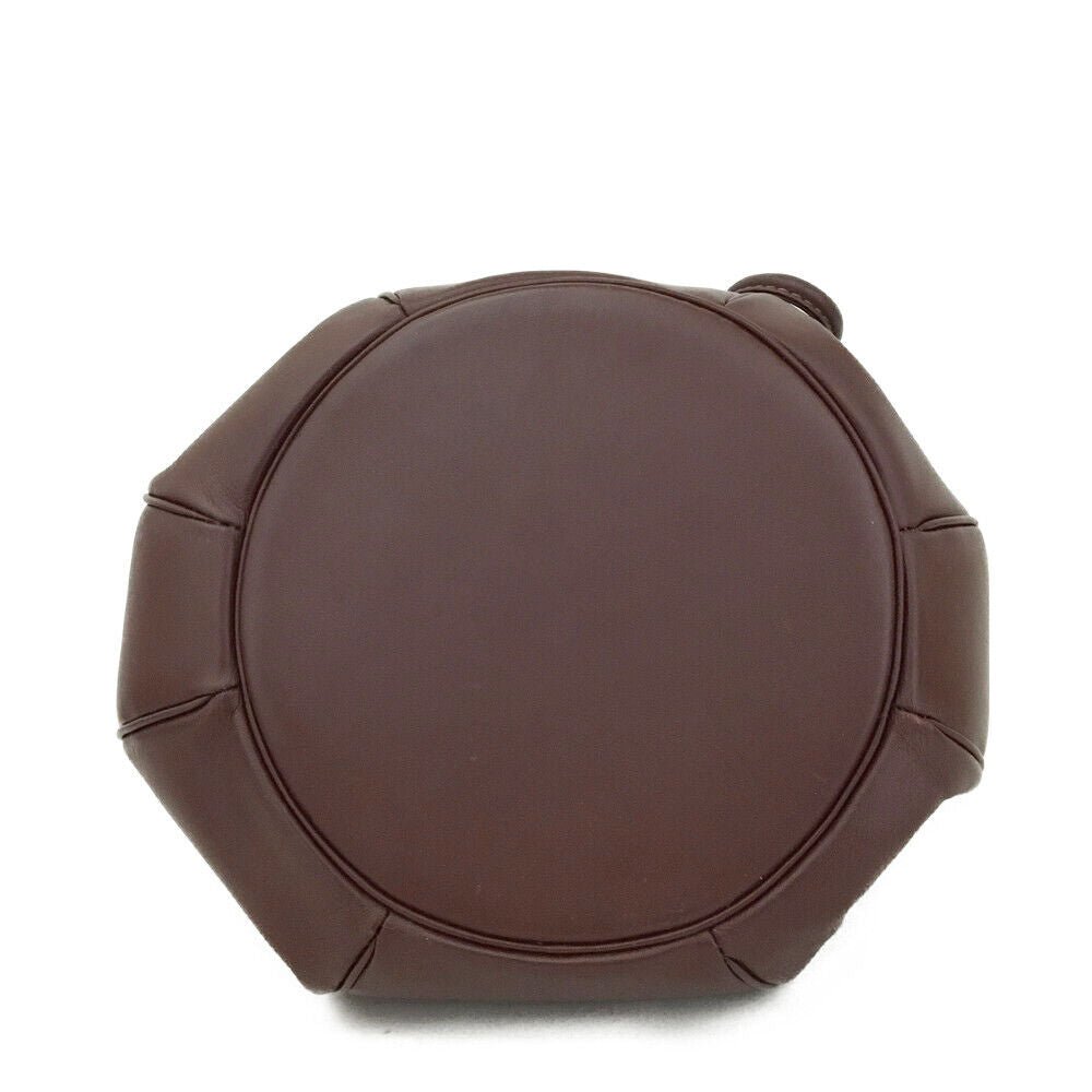 Must De Cartier Bordeaux Leather Shoulder Bag