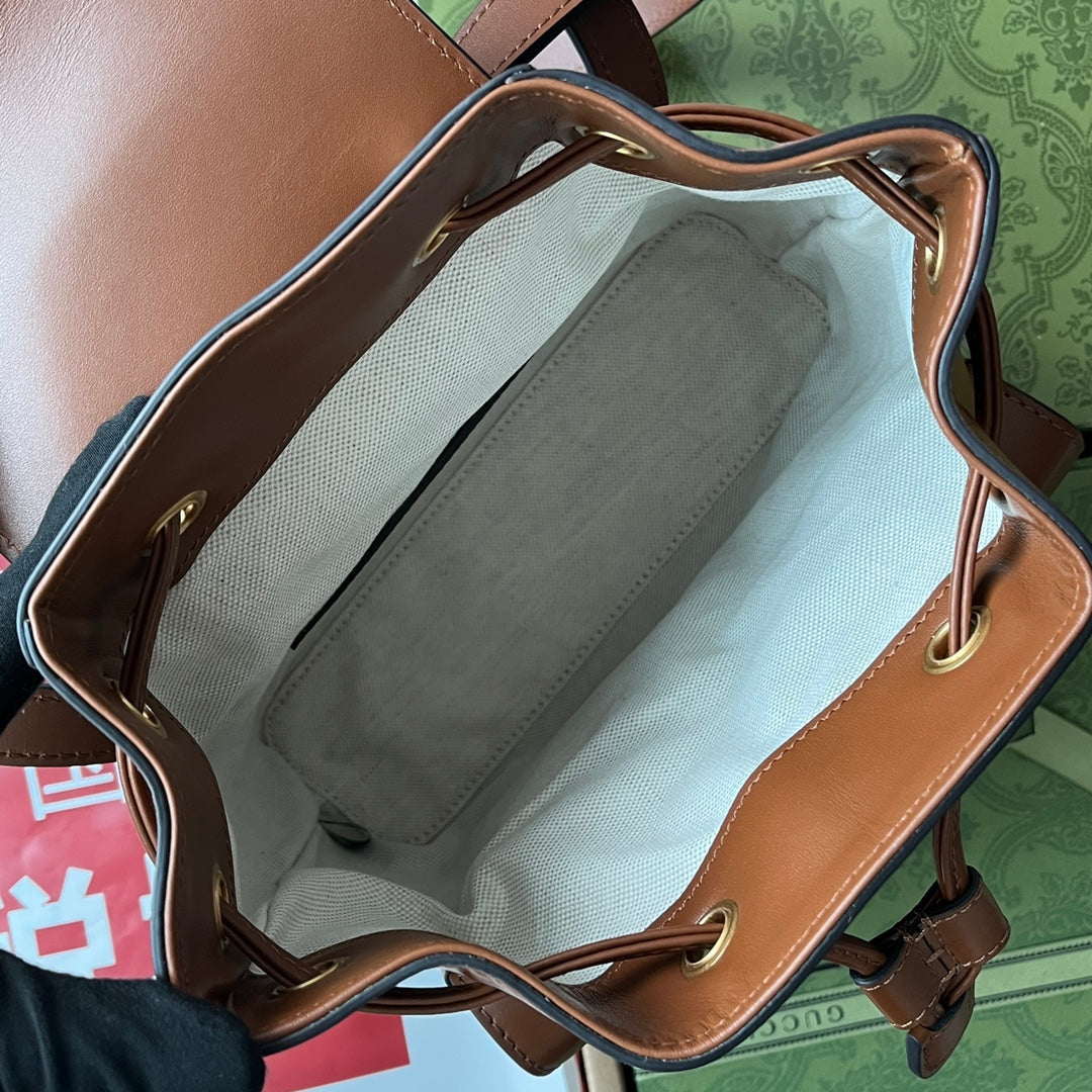 gg Bamboo Small Backpack Brown For Women, Women’s Bags 8.6in/22cm gg ‎‎702101 UZY0T 2535