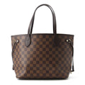 LOUIS VUITTON Neverfull Red N40600 Damier Ebene Canvas Size PM