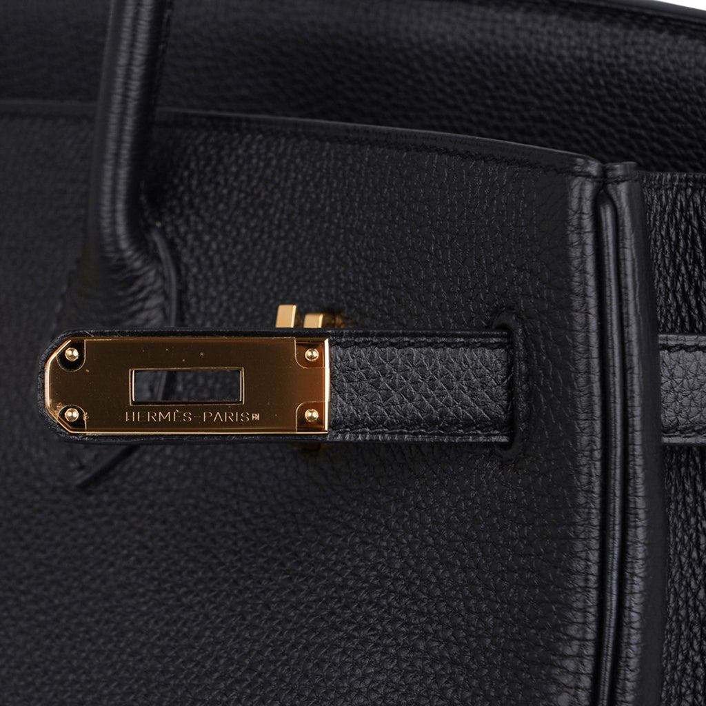 Hermes Birkin 35 Bag Black Togo Gold Hardware Ultimate Classic