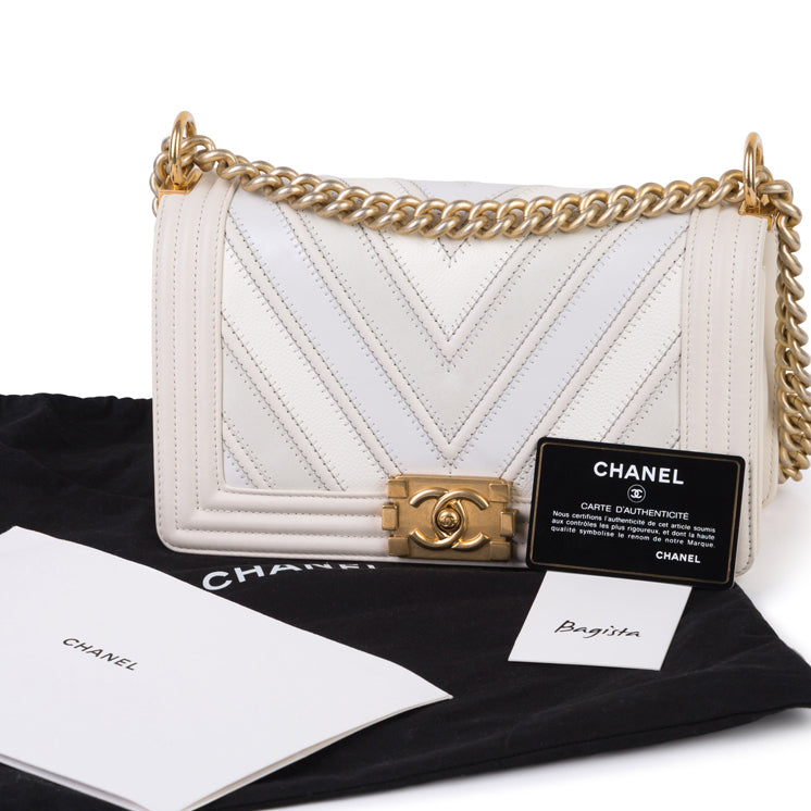 Chanel Mixed Leather SS16 Boy Bag
