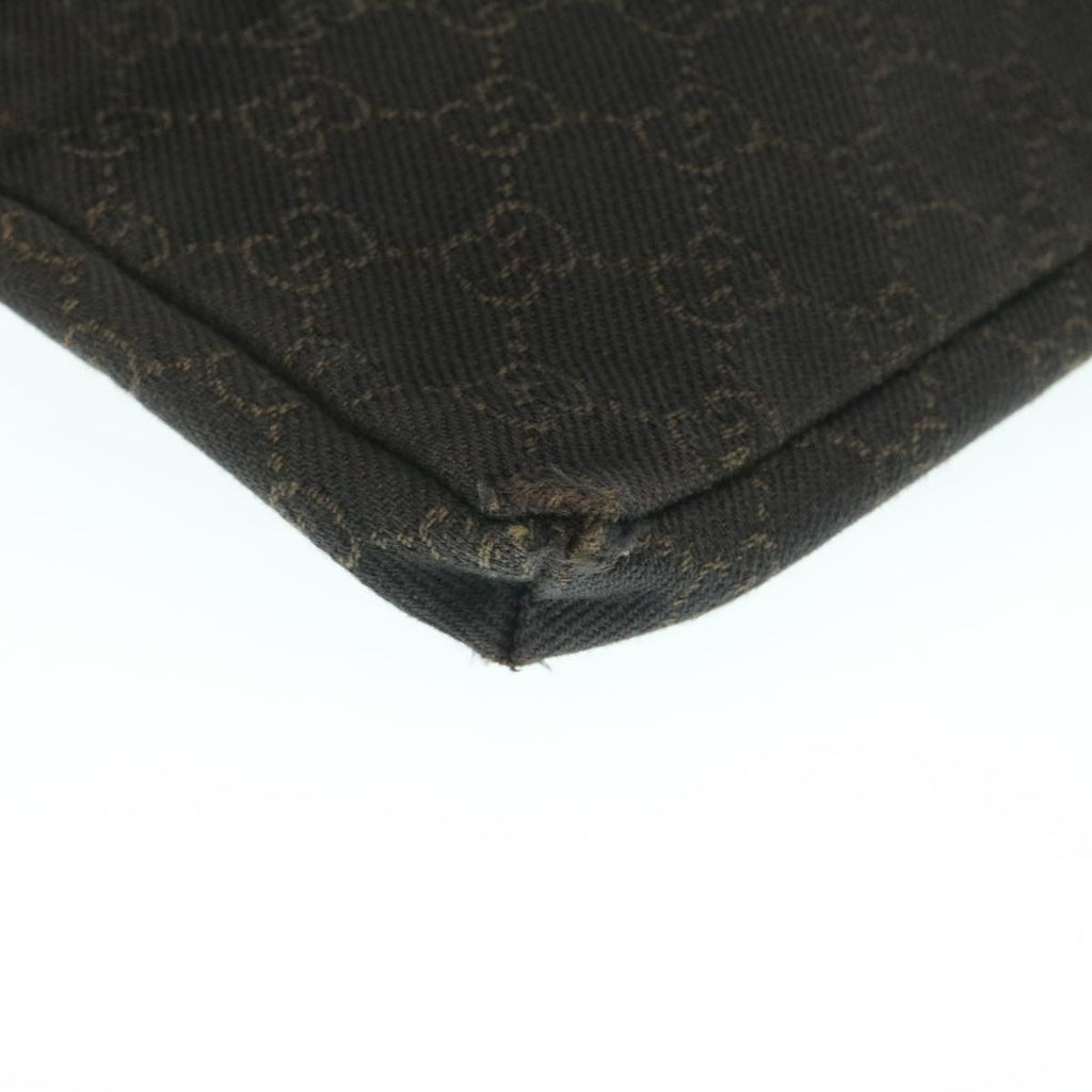 GUCCI GG Canvas Waist Bag Dark Brown 28566 35115