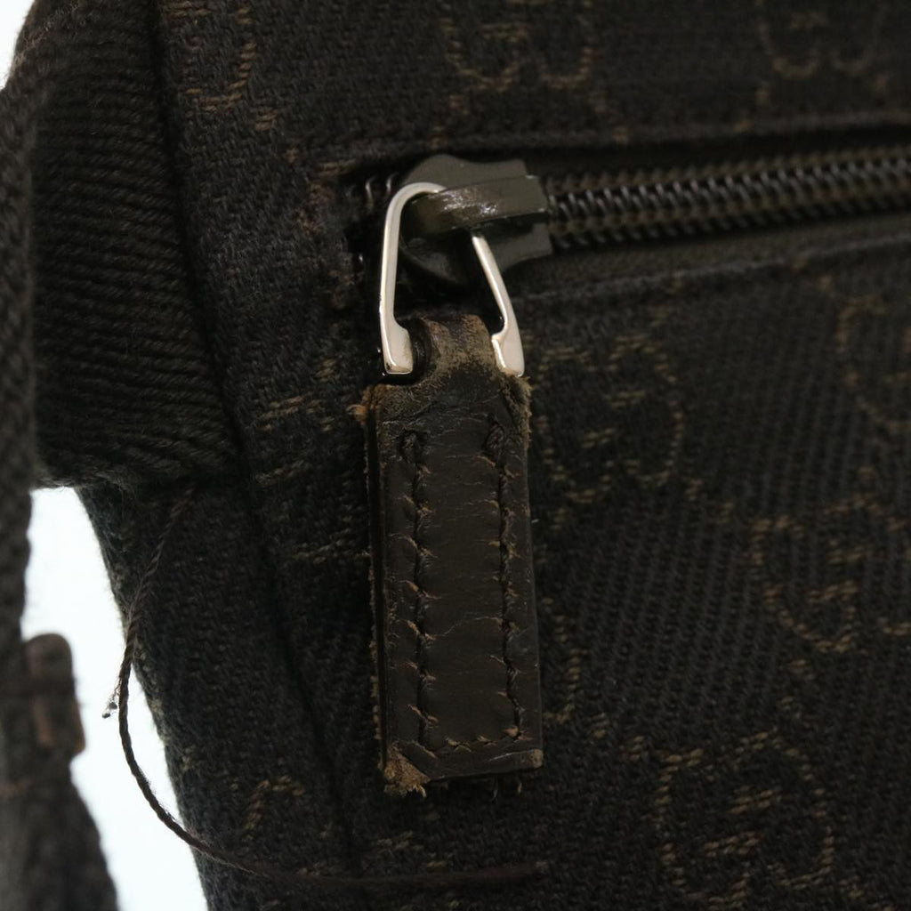 GUCCI GG Canvas Waist Bag Dark Brown 28566 35115