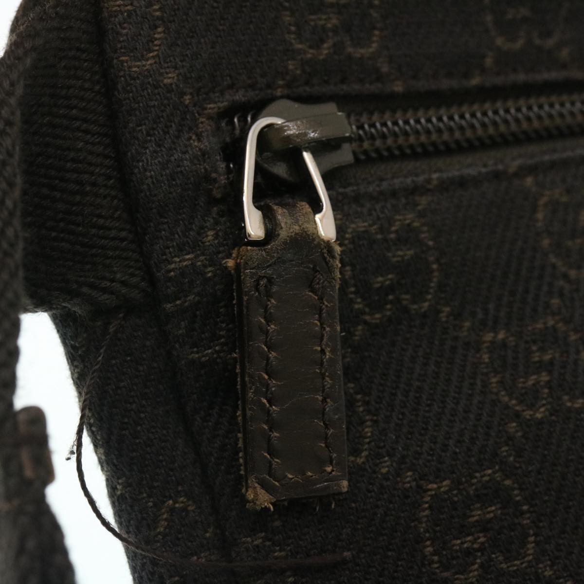 GUCCI GG Canvas Waist Bag Dark Brown 28566 35115