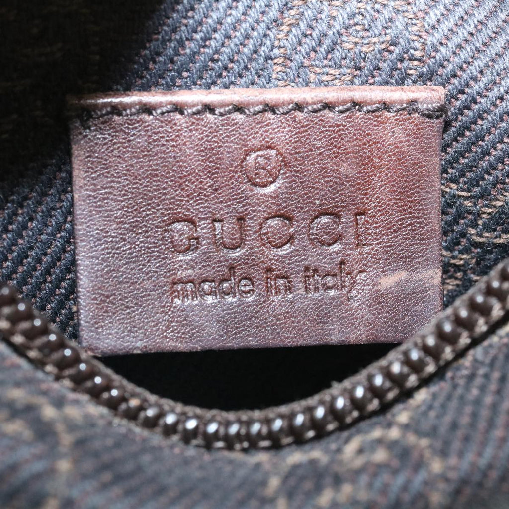 GUCCI GG Canvas Waist Bag Dark Brown 28566 35115