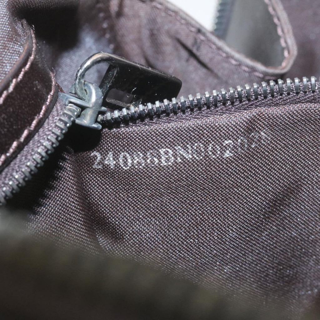 FENDI Zucca Canvas Hand Bag Brown Black 34668