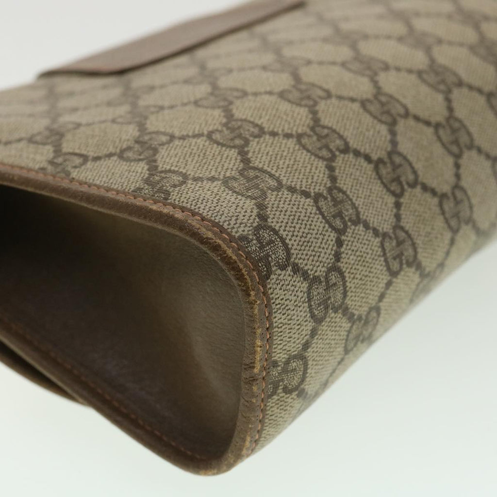 GUCCI GG Canvas Web Sherry Line Clutch Bag Beige Red Green ny139