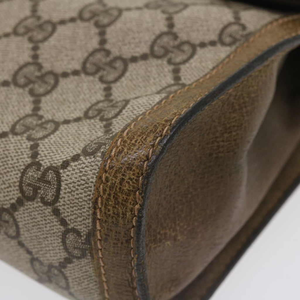 GUCCI GG Canvas Web Sherry Line Clutch Bag Beige Red Green 37-02-3839 ny155