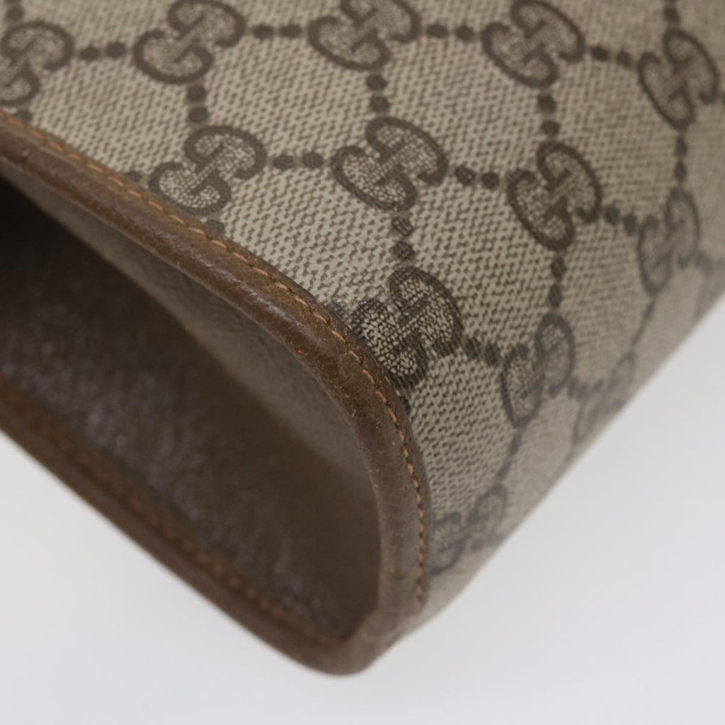 GUCCI GG Canvas Web Sherry Line Clutch Bag Beige Red Green 8901030 ny156