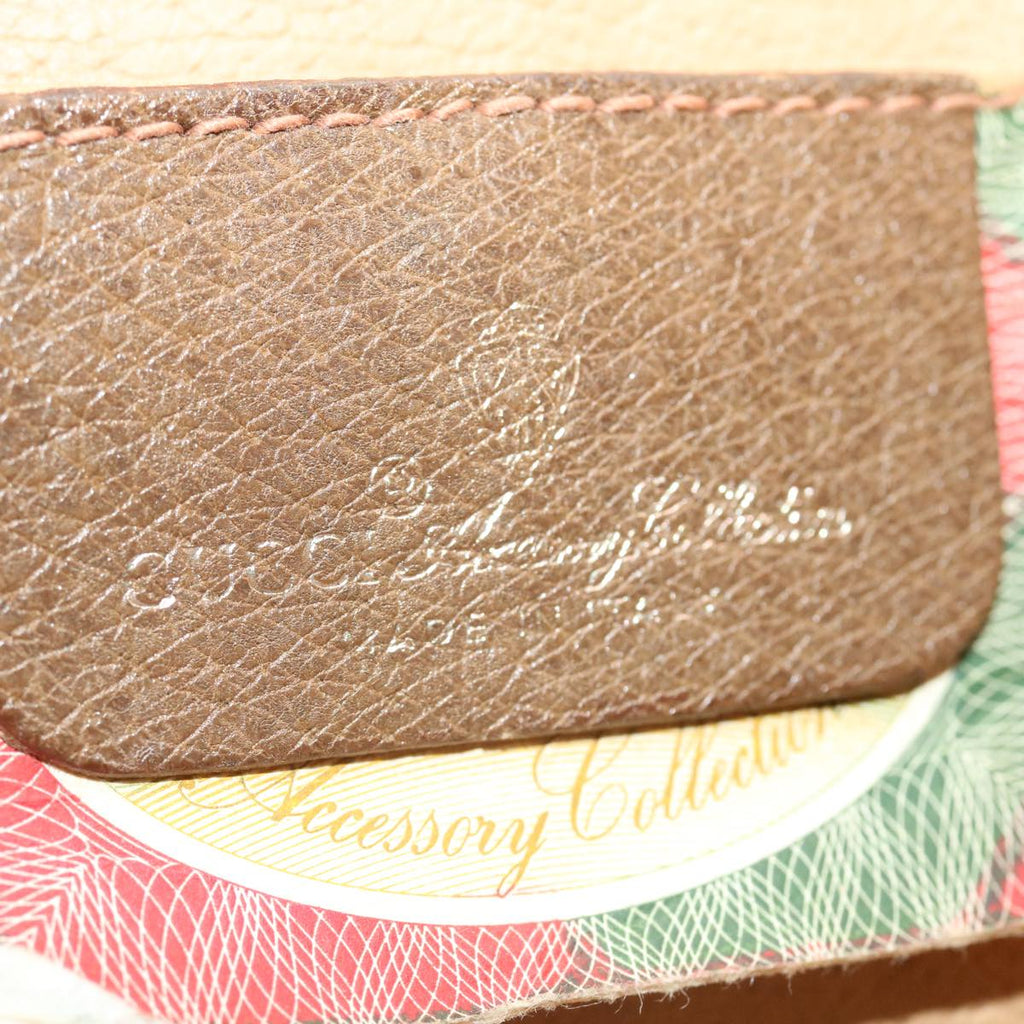 GUCCI GG Canvas Web Sherry Line Clutch Bag Beige Red Green 8901030 ny156
